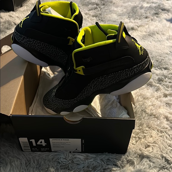 Jordan 6 Rings Black and Gray Sneakers - Picture 10 of 11